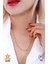 316 L Paslanmaz Gold Dorika Zincir İnce İtalyan Kadın Çelik Kolye 60 cm - HMÇK-0054 3