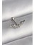 Çelik Gümüş Renk Zirkon Taş Detay Kanat Model Tragus Piercing 1