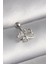 Çelik Gümüş Renk Zirkon Taş Detay Kurdele Model Tragus Piercing 1