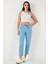 Pamuklu Normal Bel Regular Fit Düz Paça Pantolon Bayan PANTOLON 668YP42282S4 4