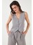 Regular Fit Bol Paça Yelekli Takım Bayan TAKIM 67045162S4 5