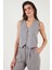 Regular Fit Bol Paça Yelekli Takım Bayan TAKIM 67045162S4 6