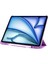 Apple iPad Air 11 Inc M2 (2024) Kalemlikli Standlı Yarı Saydam Hard Pc Kılıf A2902 A2903 A2904 2