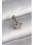 Çelik Gümüş Renk Zirkon Taşlı Yıldız Model Tragus Piercing 1