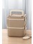 Bento 2 Katlı Taşınabilir Paslanmaz Çelik Yemek Kabı Termosu Lunch Box Kare Haki 1400ML 1