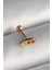 Çelik Gold Renk Turuncu Zirkon Taşlı Tragus Piercing 1