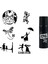 Kedi Cadı Spray Tattoo Ile Geçici Dövme Yapma Seti 1