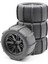 144001 124018 12427 1/14 Rc Araba Için 80MM Kum Tekerlek Lastikleri (Yurt Dışından) 1