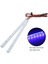 Araba Işık Şasisi 24 LED Işık Şeridi 1/10 1/8 Rc Araba 6V 12V Mavi (Yurt Dışından) 5