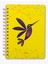 Hummingbird Neon Sarı Spiralli Kareli Defter 2