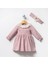 Kız Bebek Lila Natürel Elbise %100 Pamuk 1
