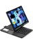 Apple iPad Air 11 Inc M2 (6. Nesil) 2024 360° Dönebilen Touchpadli LED Aydınlatmalı Klavyeli Kılıf A2902 A2903 1