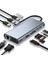 3121 USB Çoklayıcı 11IN1 Hub Type-C 4K HDMI VGA Lan RJ45 Sd Tf Kart Okuyucu USB 3.0 Okuyucu Adaptör Switch 1