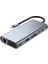 3121 USB Çoklayıcı 11IN1 Hub Type-C 4K HDMI VGA Lan RJ45 Sd Tf Kart Okuyucu USB 3.0 Okuyucu Adaptör Switch 2
