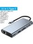 3121 USB Çoklayıcı 11IN1 Hub Type-C 4K HDMI VGA Lan RJ45 Sd Tf Kart Okuyucu USB 3.0 Okuyucu Adaptör Switch 4