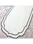 Siyah Renkli Çift Sargı Nakışlı 40 x 140 cm Keten Efektli Runner 1