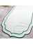 Yeşil Renkli Çift Sargı Nakışlı 40 x 140 cm Keten Efektli Runner 2