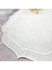 Beyaz Renkli Çift Sargı Nakışlı 40 x 140 cm Keten Efektli Runner 2