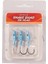 Snake Shad #2/0 10GR Jig Head Renk : Chart Back Uv 3