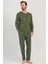 Erkek Uzun Kol Yeşil Pijama Takımı C4T1N5O804 1