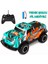 Uzaktan Kumandalı Yedek Şarjlı Batarya LED Işıklı Gövde 1:20 Off-Road Rc Araba Mavi 2