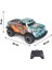 Uzaktan Kumandalı Yedek Şarjlı Batarya LED Işıklı Gövde 1:20 Off-Road Rc Araba Mavi 3