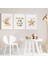 Dream Big Little One 3'lü Tablo Seti, Sevimli Ay ve Yıldız Bebek ve Çocuk Odası Tablosu 3