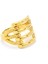 Altın Kaplama 4 Sıra Kaburga Kadın Yüzük YZK-229 3