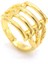 Altın Kaplama 4 Sıra Kaburga Kadın Yüzük YZK-229 4