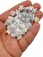 8 mm Plastik Parlak Beyaz. Lacivert Yıldız Delikli Boncuk Takı Yapımı Bead (50 Gram) 1
