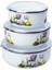 -Alev Saklama Kabı Emaye 14-16-18 cm Desenli Mix ALV005 1
