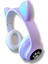 Kulaküstü Bluetooth Kedi Kulaklı Kulaklık 3