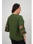 Kadın Büyük Beden Yarasa Kol Tül Detaylı Bluz 1901-25 3
