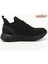 Kadın Siyah Triko Bağcıklı Memory Foam Tabanlıklı Comfort Sneaker 2