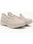 Kadın Bej Triko Memory Foam Tabanlıklı Comfort Sneaker 2