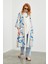 Geometrik Desenli Cep Detaylı Bej/saks Giy Çık GÇ-0160 4