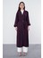Beli Kuşaklı Uzun Mürdüm Kimono GÇ-0079 2