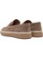 Erkek Vizon Süet Deri Casual Loafer 25SFD631810 5