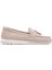 Kadın Bej Tokalı Süet Deri Comfort Loafer 25SFD151910 1