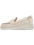 Kadın Krem Dolgu Topuklu Deri Comfort Loafer 25SFD411318 2
