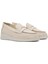 Kadın Krem Dolgu Topuklu Deri Comfort Loafer 25SFD411318 3