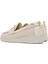 Kadın Krem Dolgu Topuklu Deri Comfort Loafer 25SFD411318 5