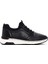 Kadın Siyah Bağcıklı Kalın Tabanlı Deri Sneaker 25SFD500918 1