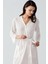 Uzun Kollu Ajurlu Esnek Pamuklu Sabahlık 17508 2