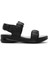 Kadın Siyah Deri Comfort Sandalet 25SFD150818 1