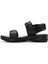 Kadın Siyah Deri Comfort Sandalet 25SFD150818 2