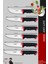 Soft Grip Mutfak Bıçak Seti Et Ekmek Sebze Bıçağı 6 Lı Set Günlük Kullanım ( Mtf-060 ) 2