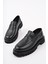 Paradise Hakiki Deri Kalın Taban Günlük Casual Makosen Kadın Loafer Ayakkabı 8