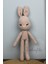Aleylife Amigurumi Organik Tavşan Uyku- Oyun Arkadaşı Açık Pembe 1