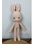 Aleylife Amigurumi Organik Tavşan Uyku- Oyun Arkadaşı Açık Pembe 3